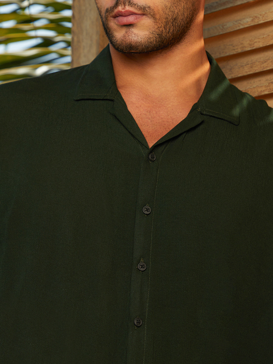 Solid Resort Oversized Shirt