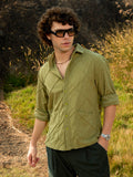 Grid-Corduroy Shirt