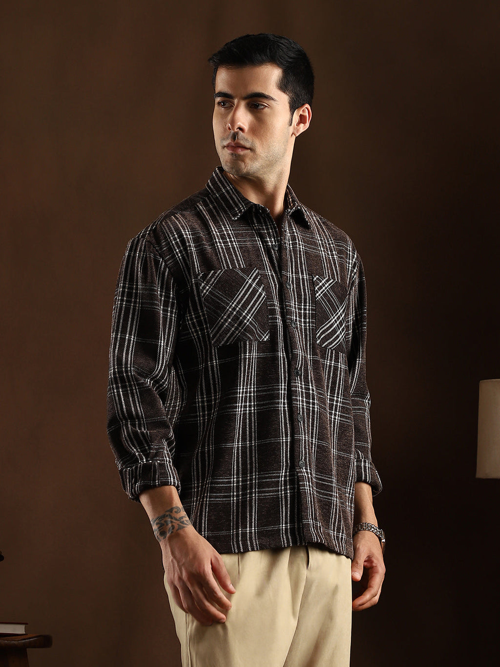 Multi-Check Utility Shacket