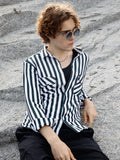 Nautical-Stripe Utility Shirt