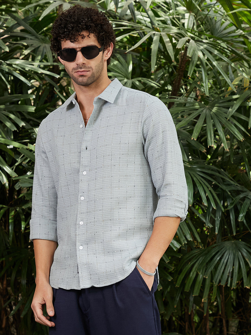 Ditsy Grid Shirt