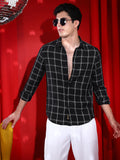 Graph-Check Relaxed Shirt