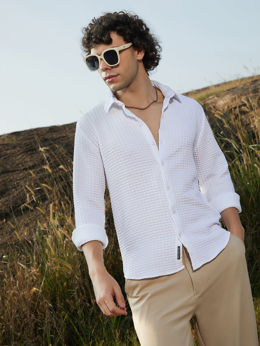 Ellipse-Lined Shirt