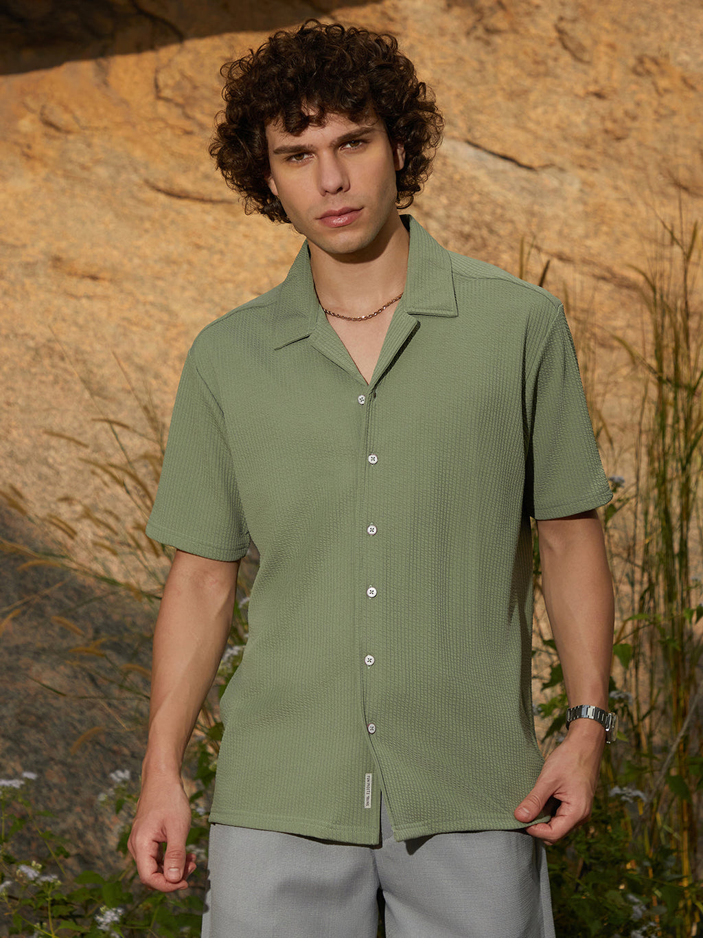 Rope-Ribbed Shirt