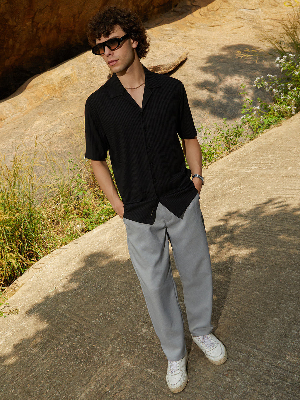 Ridge-Ribbed Shirt