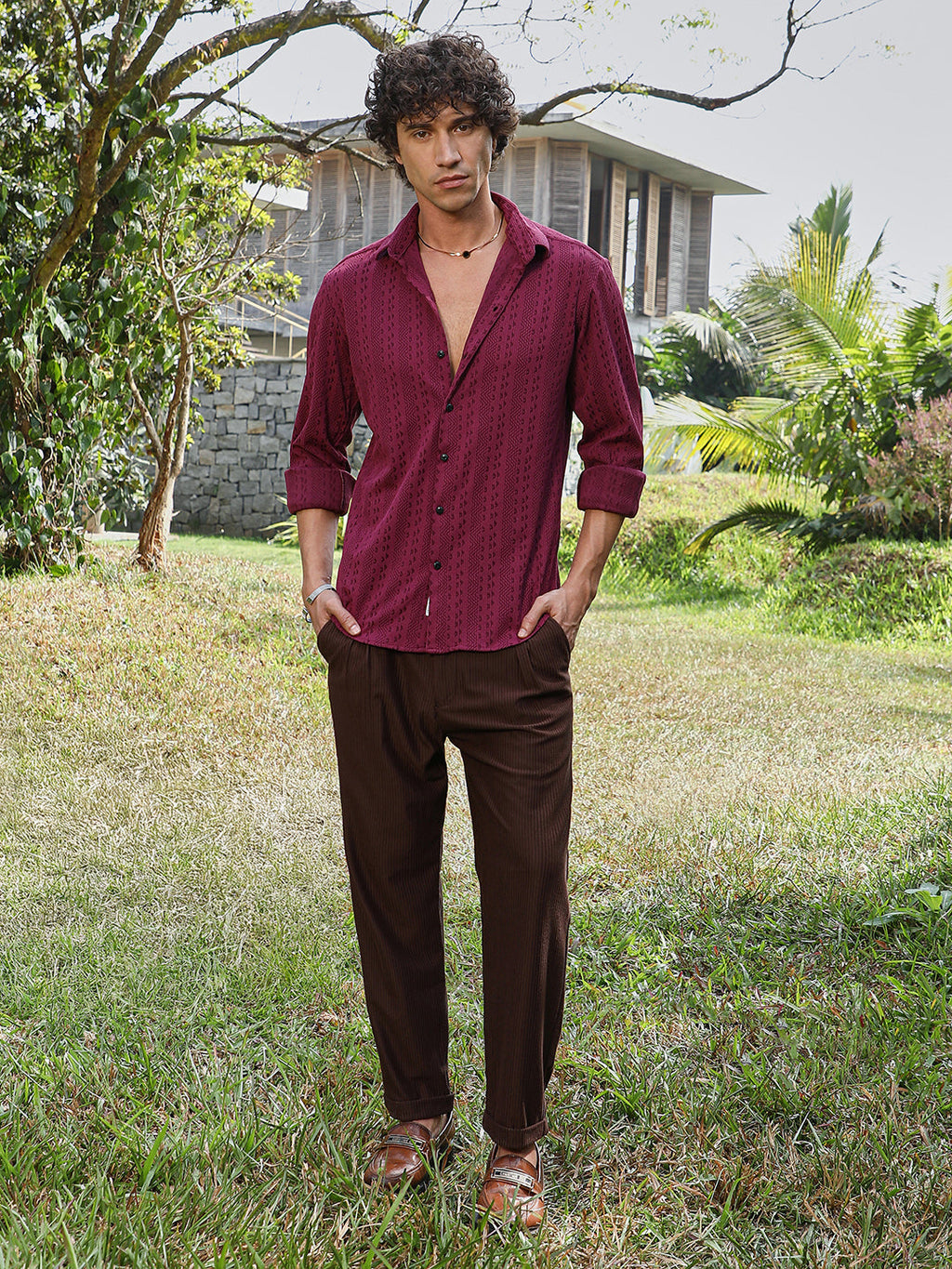 Chevron-Loop Shirt