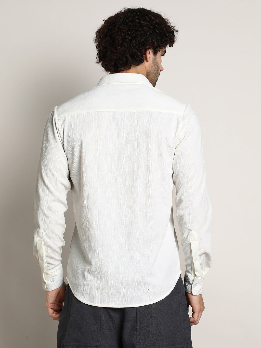 Solid Jaquard Shirt