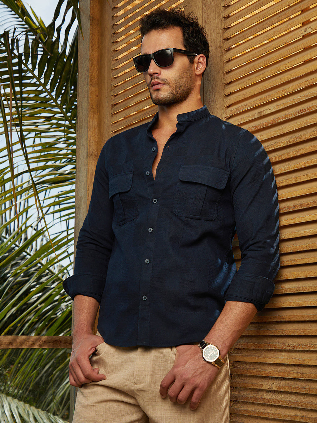 Mandarin Utility Shirt