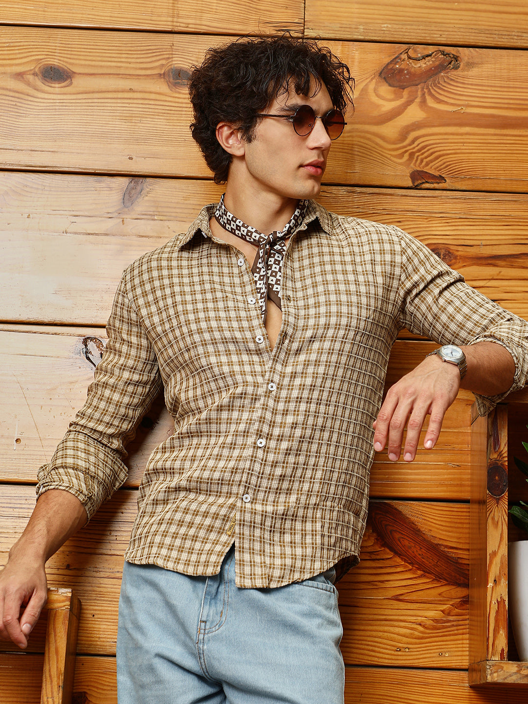 Micro-Plaid Shirt