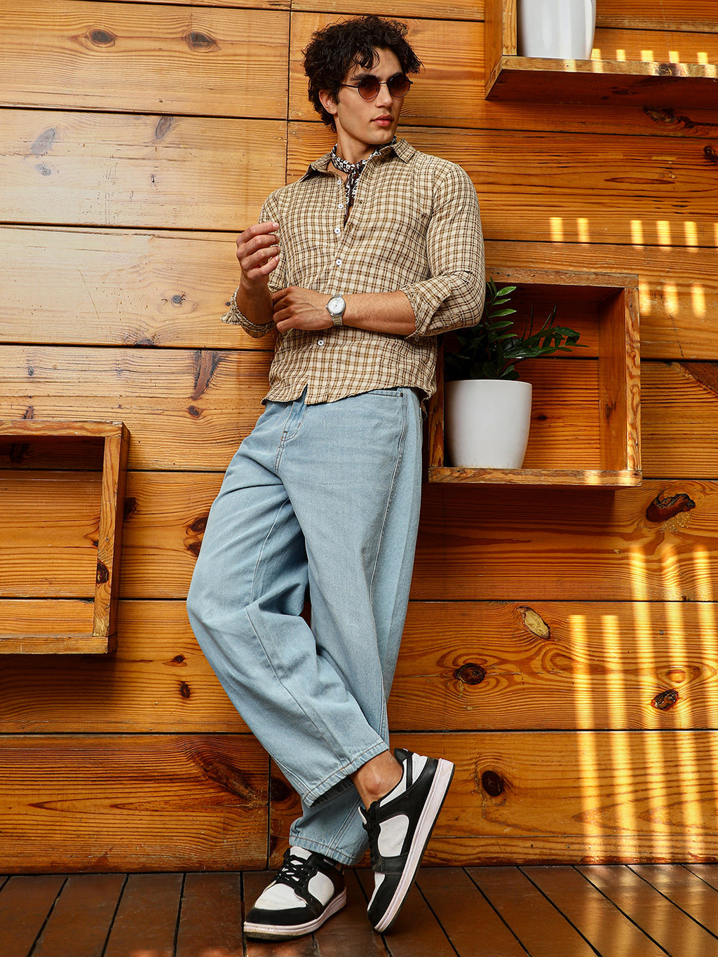 Micro-Plaid Shirt