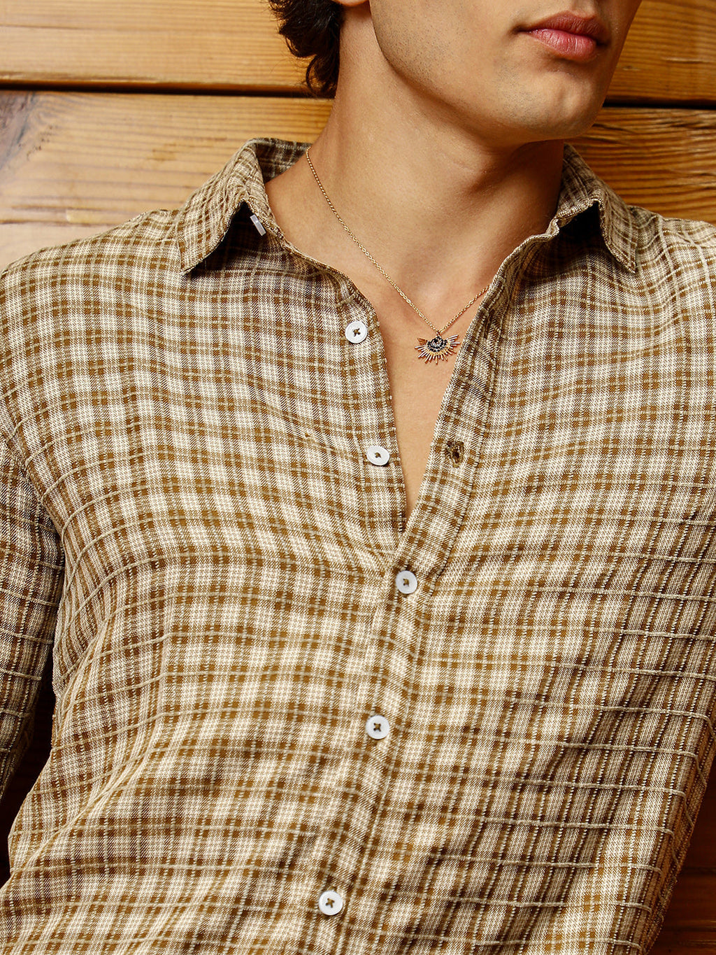 Micro-Plaid Shirt