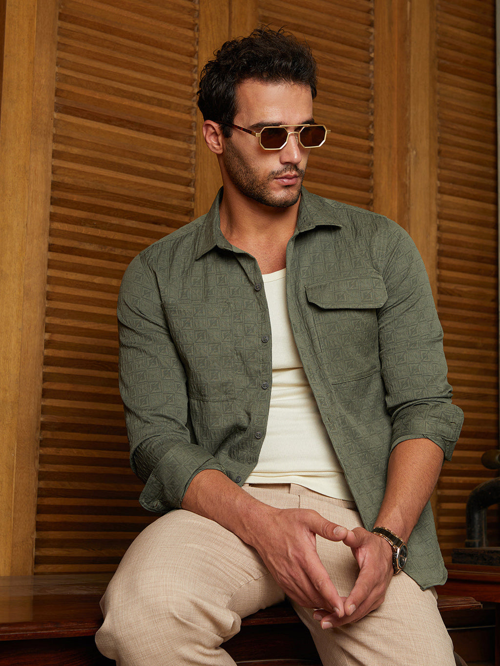Obliqa-Utility Relaxed Shirt