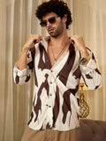 Contour-Lines Pleated Shirt