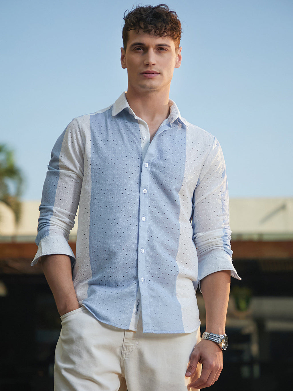 Panel-Tactile Shirt