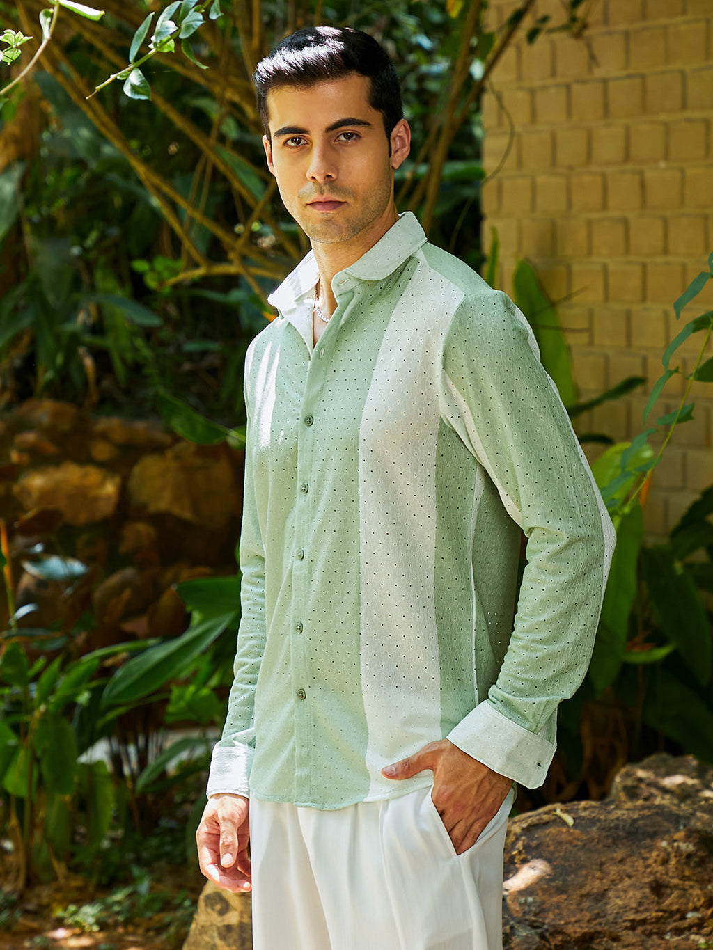 Panel-Tactile Shirt