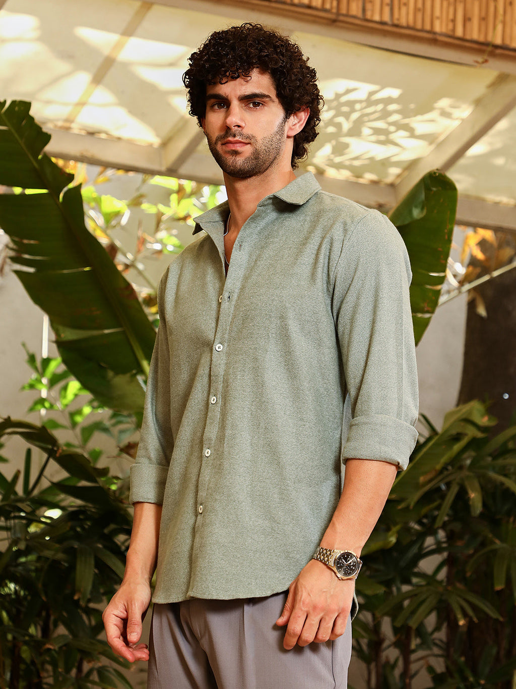 Gauzy-Woven Shirt