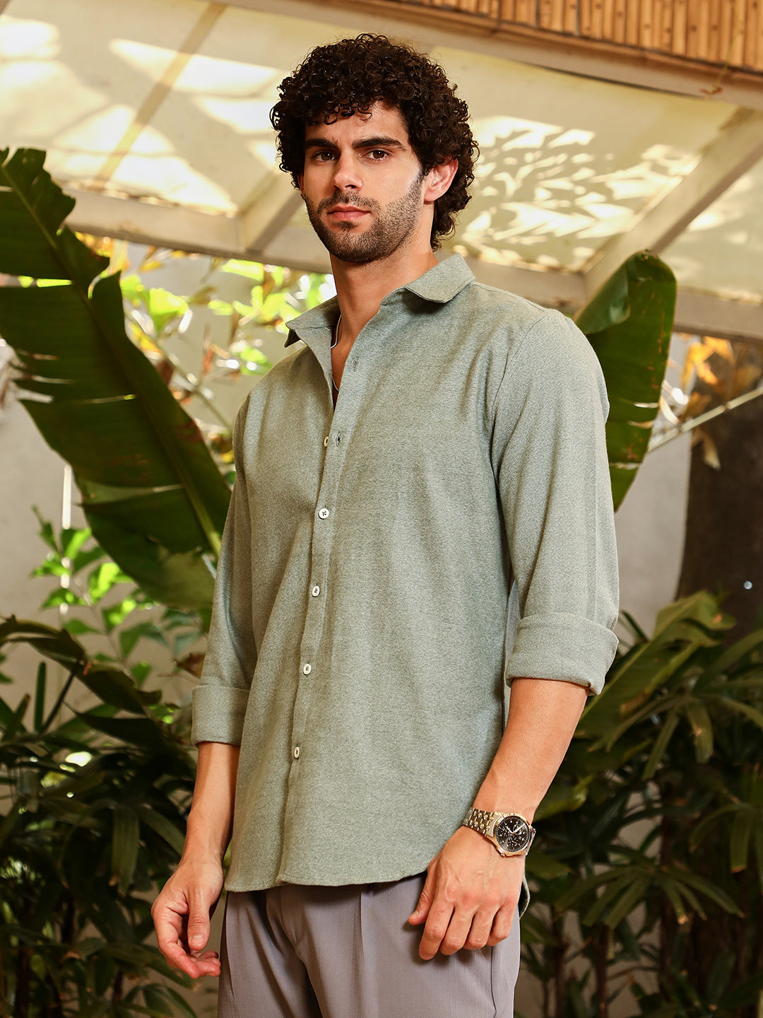 Gauzy-Woven Shirt