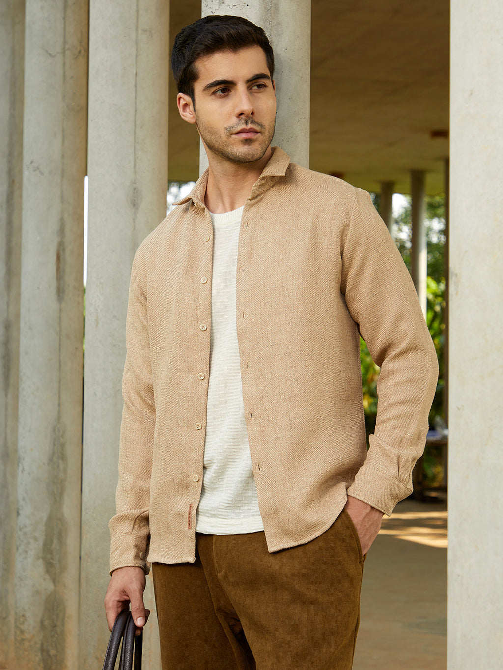 Solid Woven Shirt
