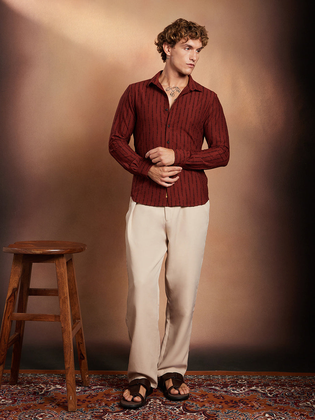 Tassel-Weave Shirt