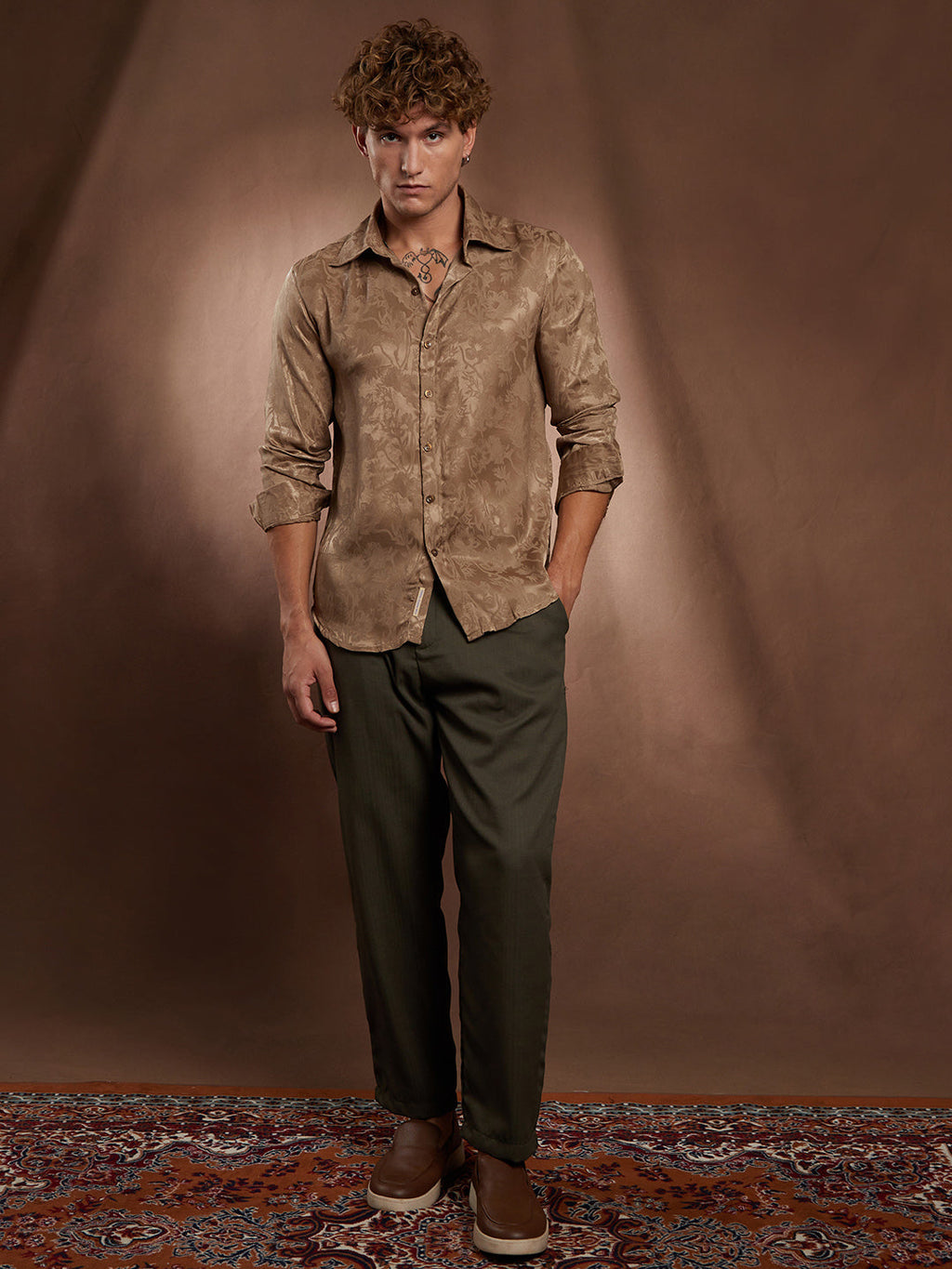 Flora-Textured Shirt