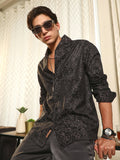 Splatter-Jacquard Shirt