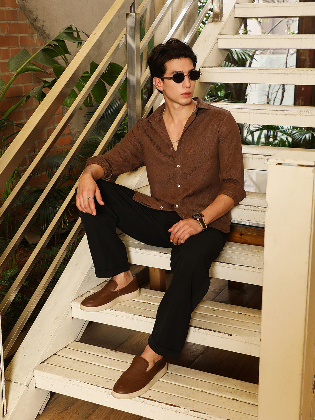 Rosa-Jacquard Shirt