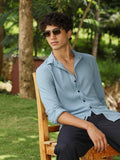 Basket-Knit Jacquard Shirt