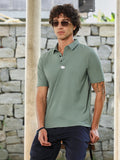 Seamless Waffle Polo T-Shirt