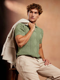 Argyle-Tactile Polo T-Shirt
